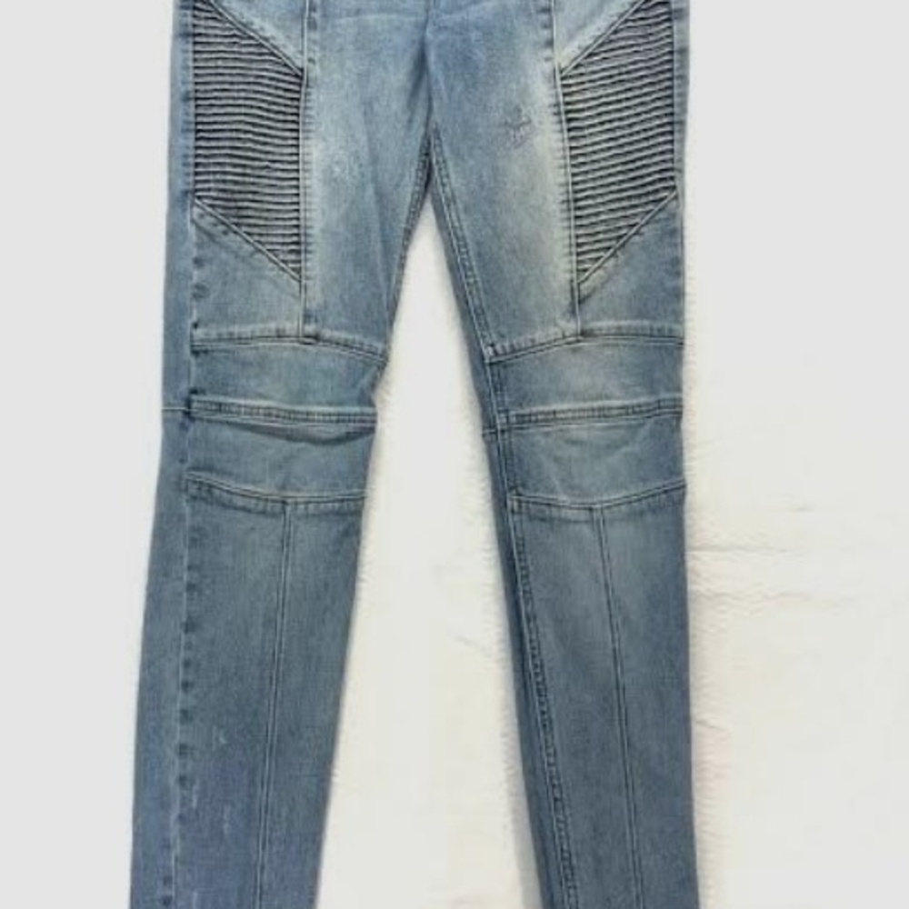PacSun Light Blue Denim with Zipper Accent